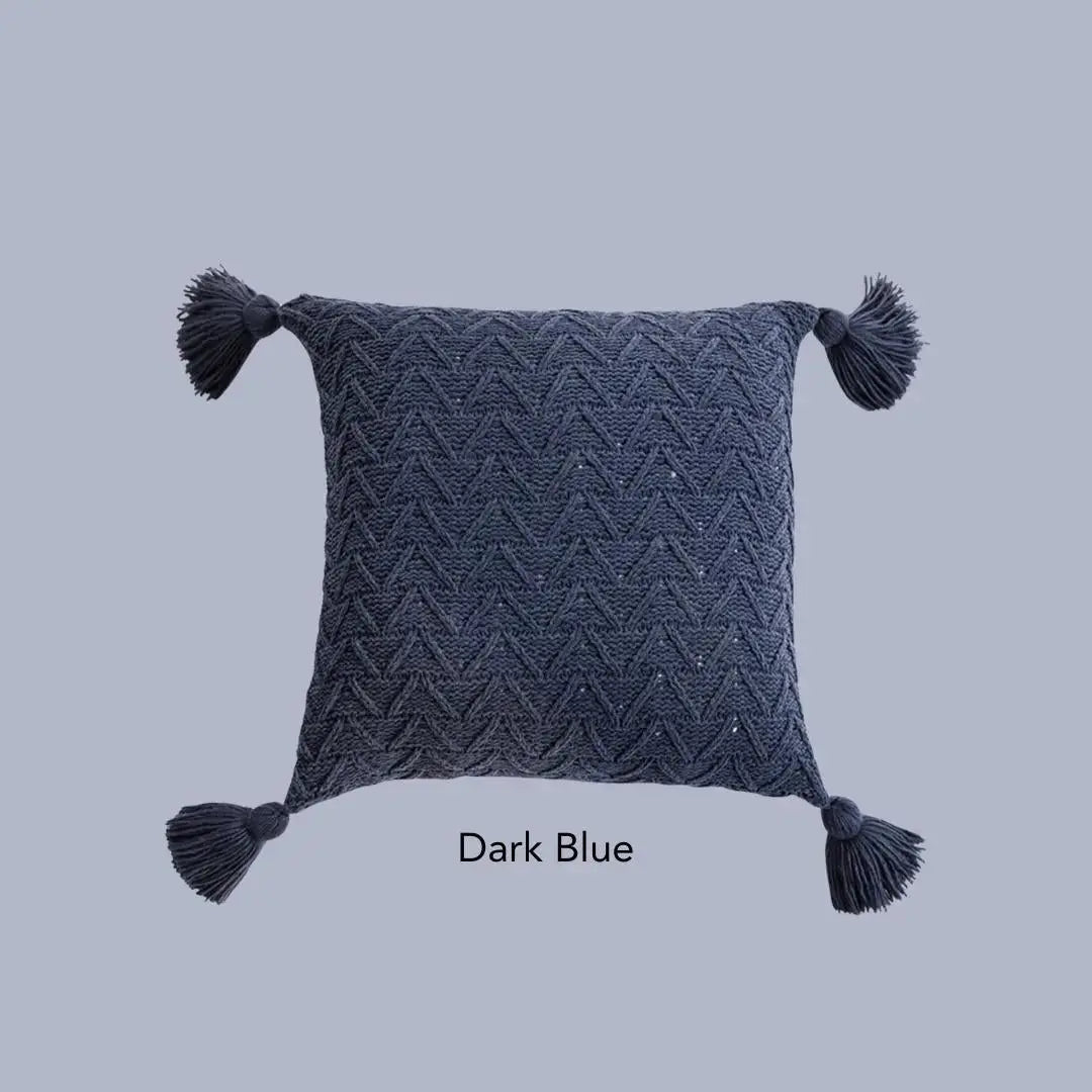Vanessa Knitted Cushion Cover-Speckled Space