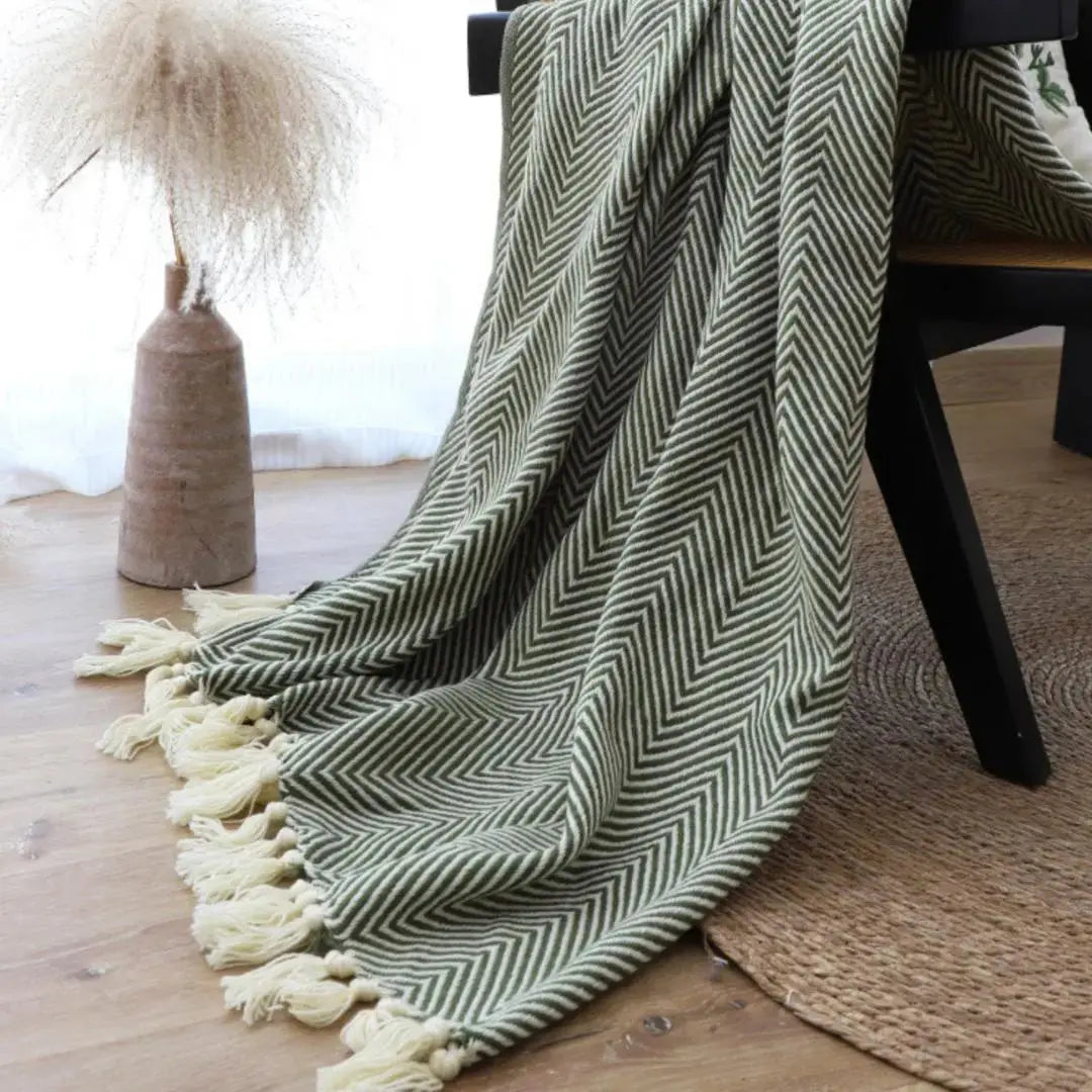 Casandra Green Sofa Bed Throw-Speckled Space