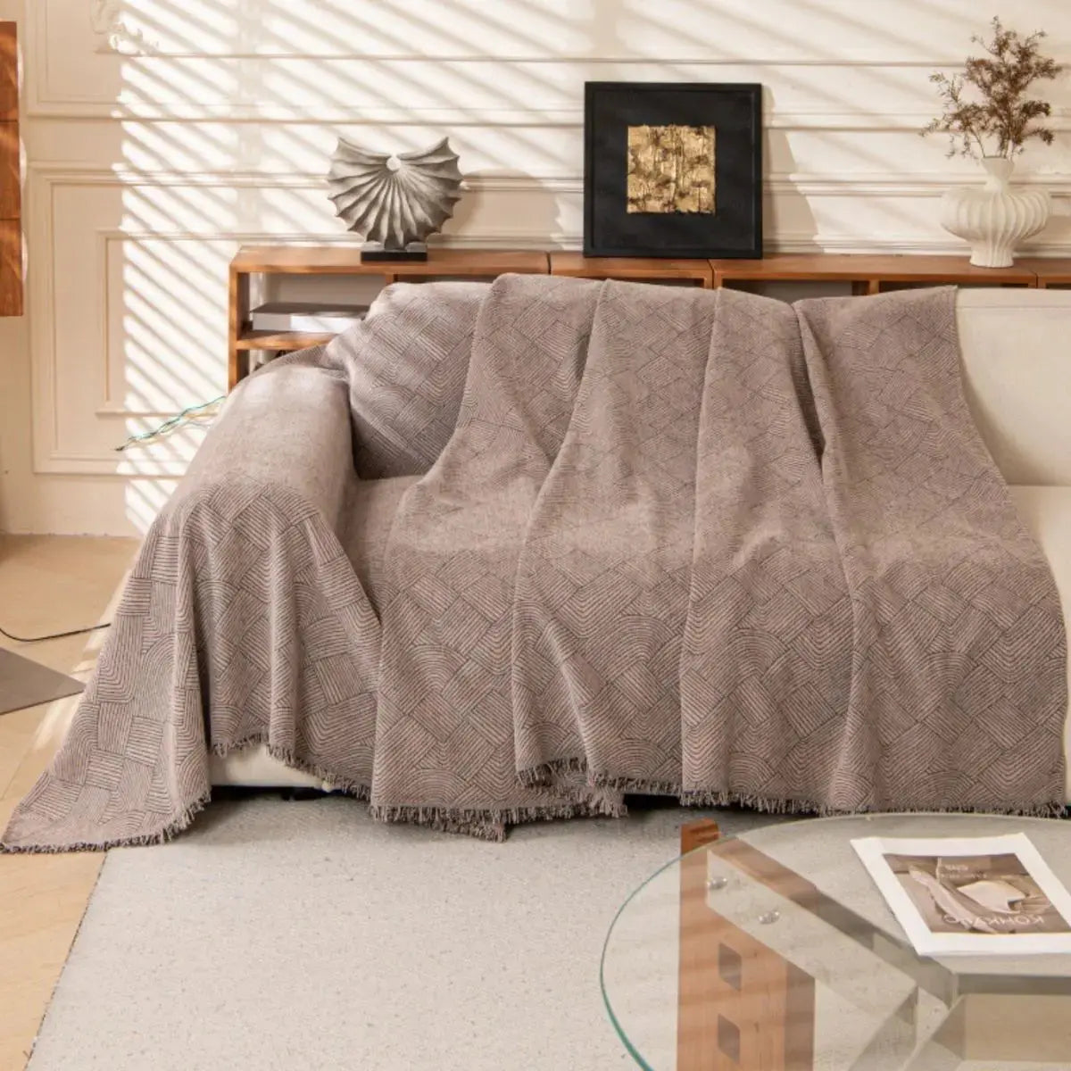 Humier Brown Sofa Throw Cover My Store
