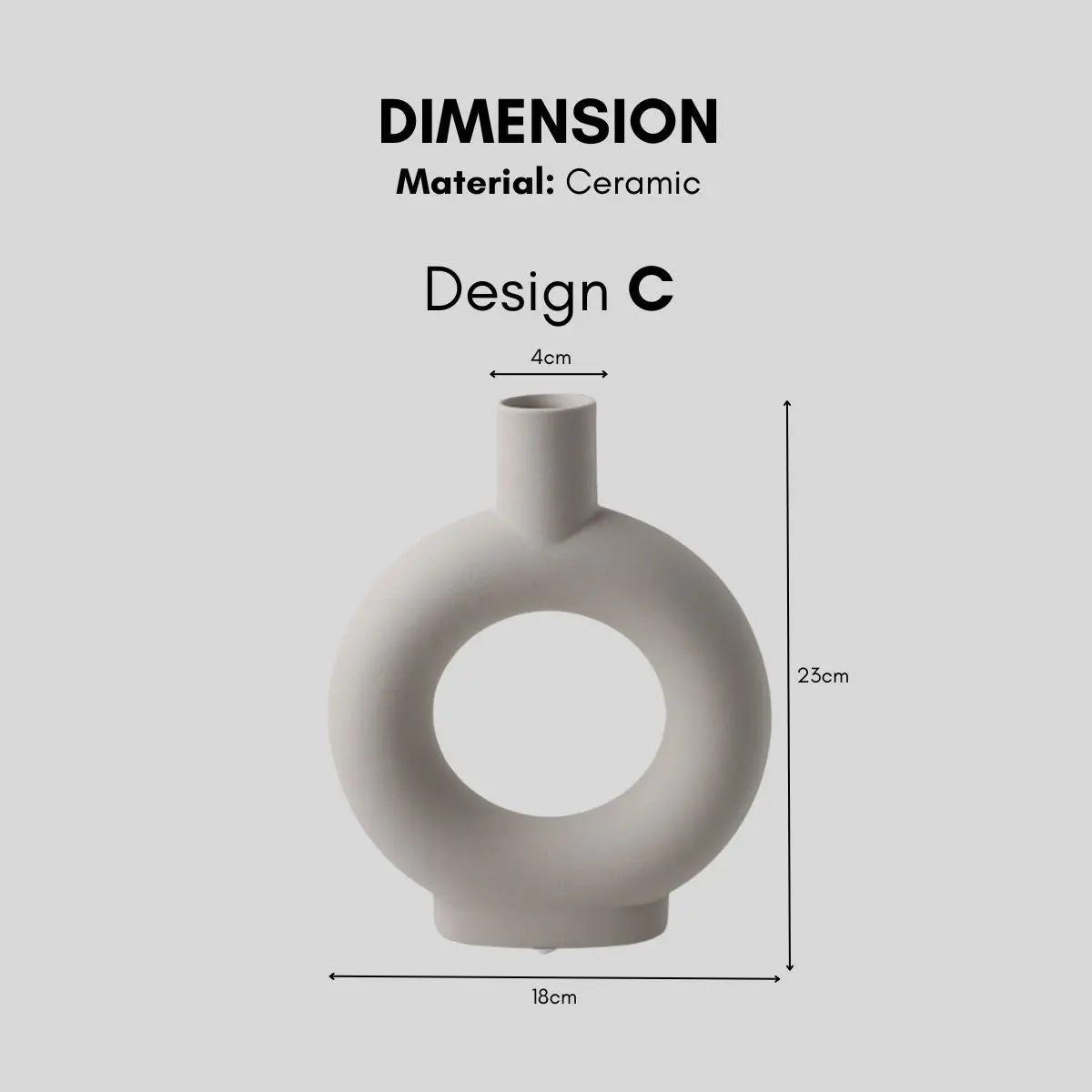 Barton Ceramic Decorative Vase-Speckled Space