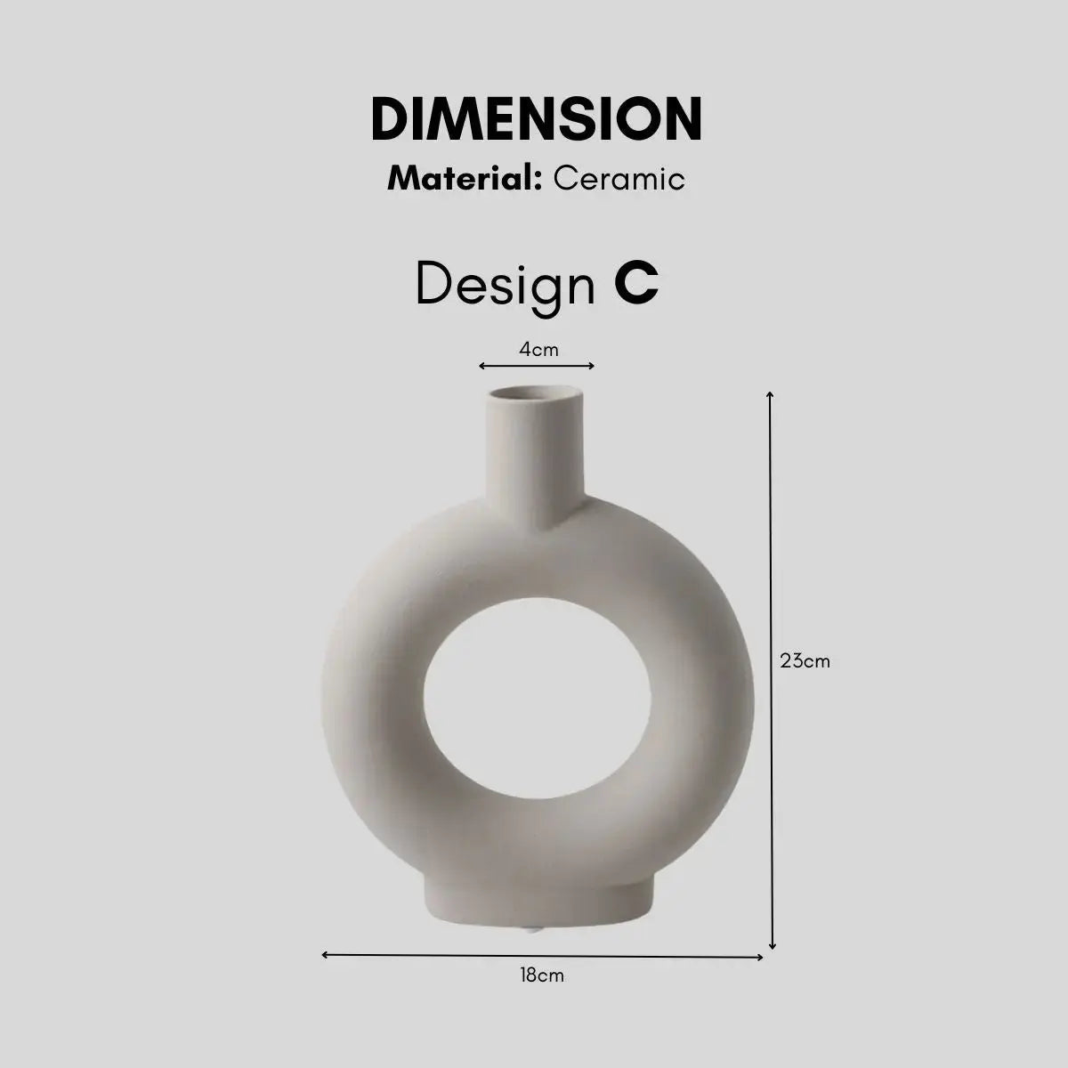 Barton Ceramic Decorative Vase-Speckled Space