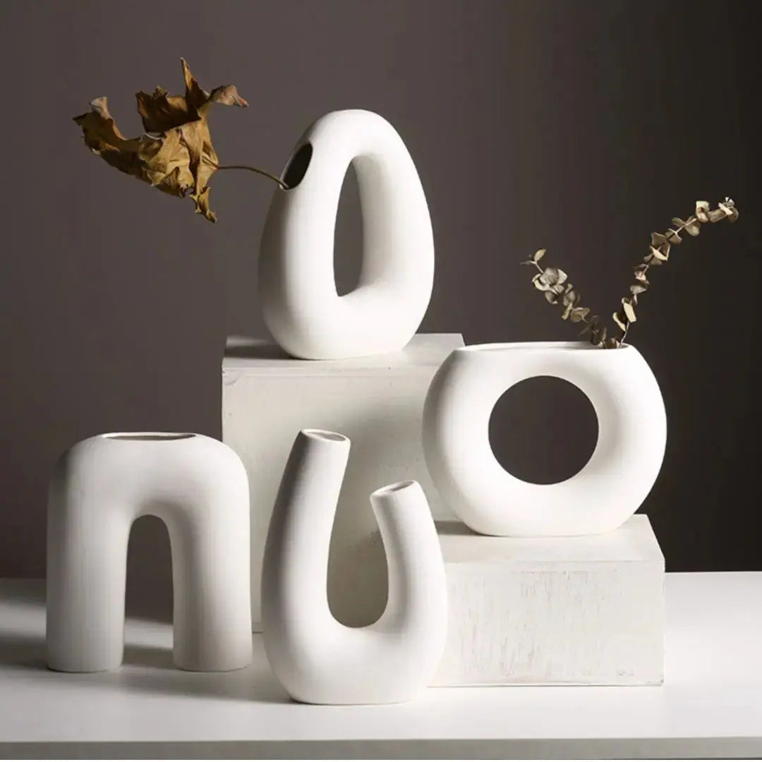 Rvan Ceramic Vase-Speckled Space