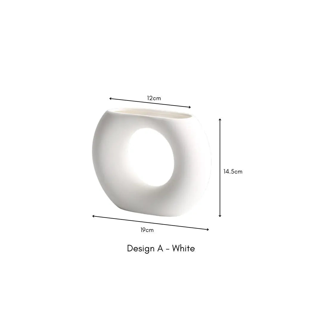 Rvan Ceramic Vase-Speckled Space