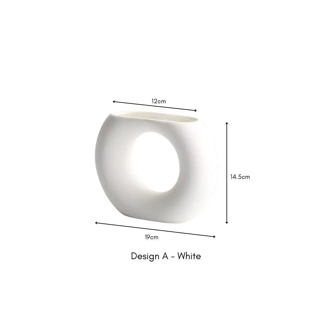 Rvan Ceramic Vase-Speckled Space