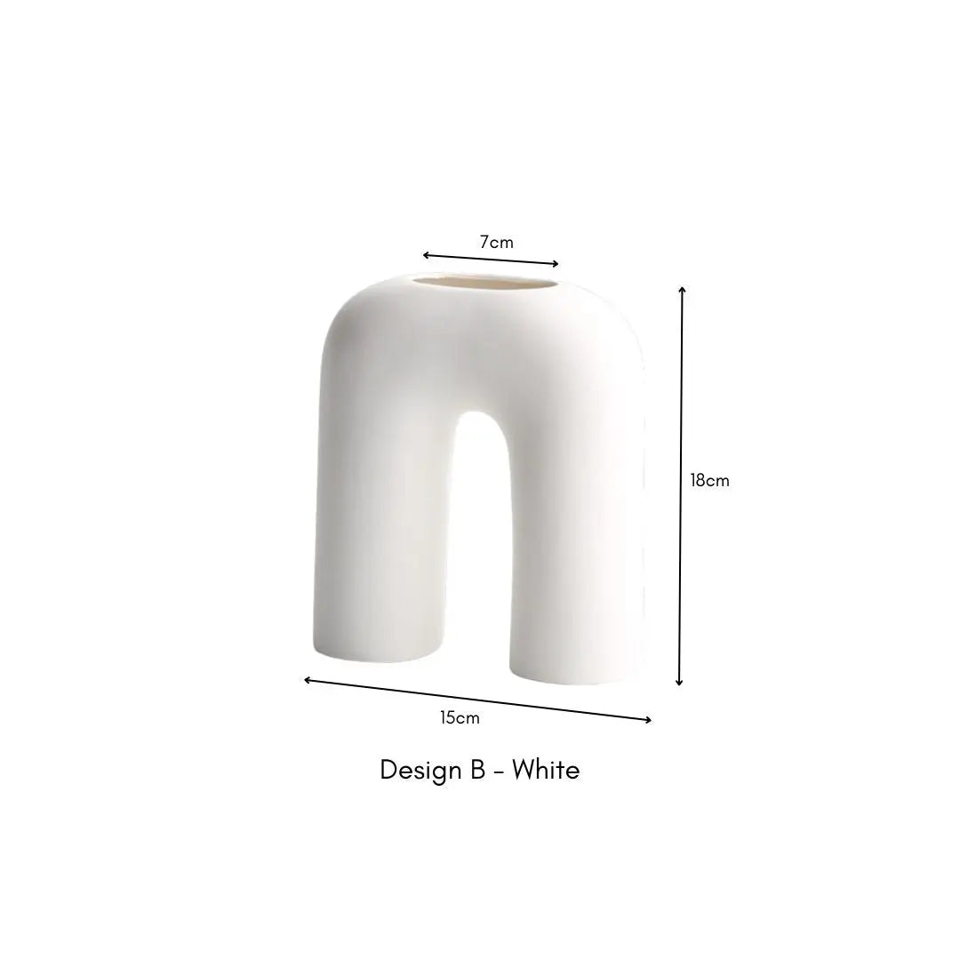Rvan Ceramic Vase-Speckled Space
