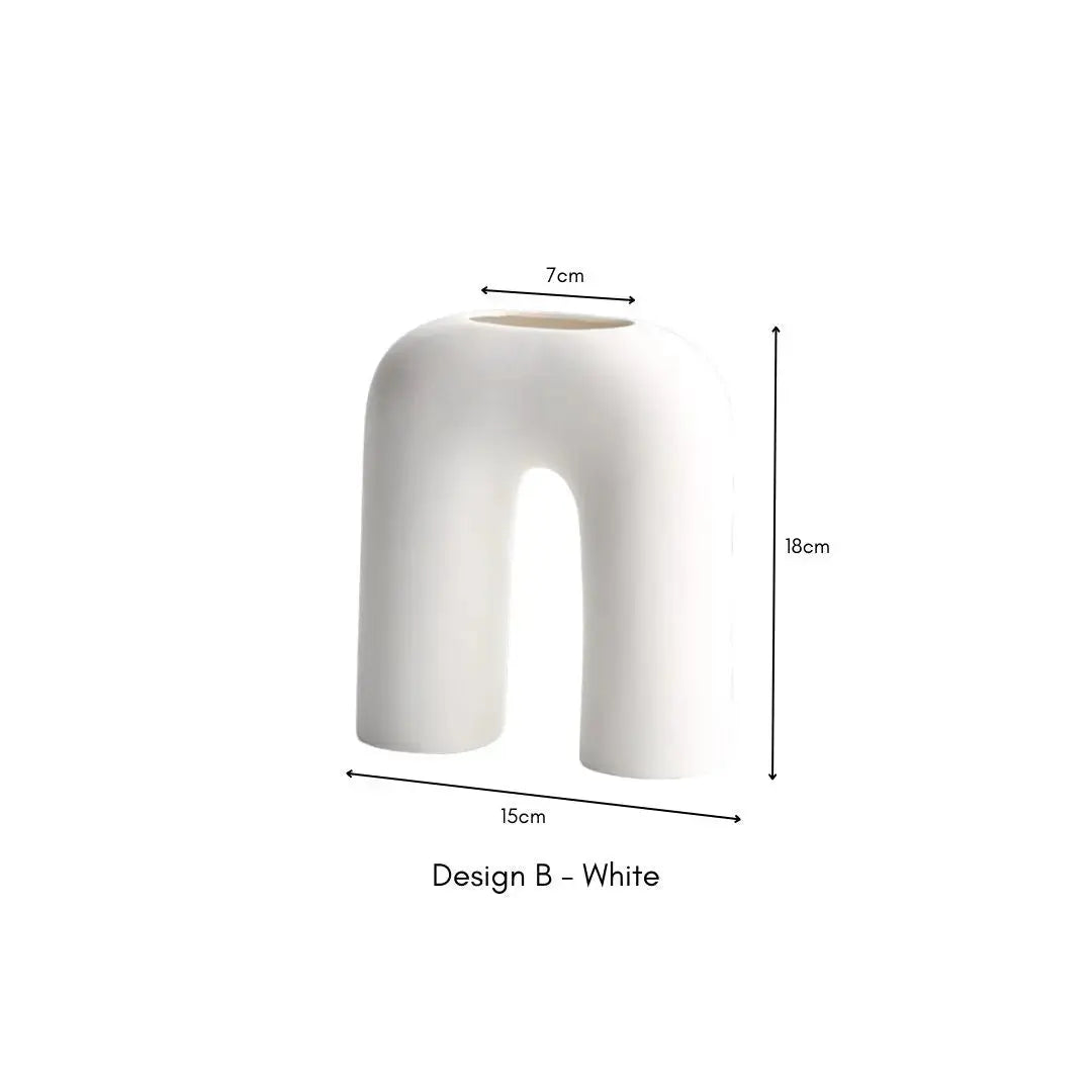 Rvan Ceramic Vase-Speckled Space