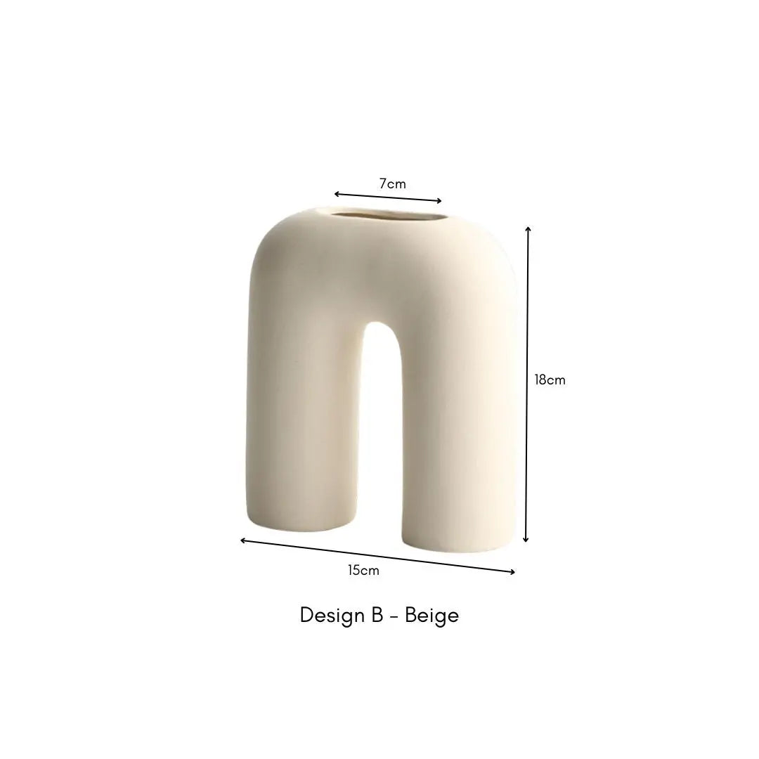 Rvan Ceramic Vase-Speckled Space