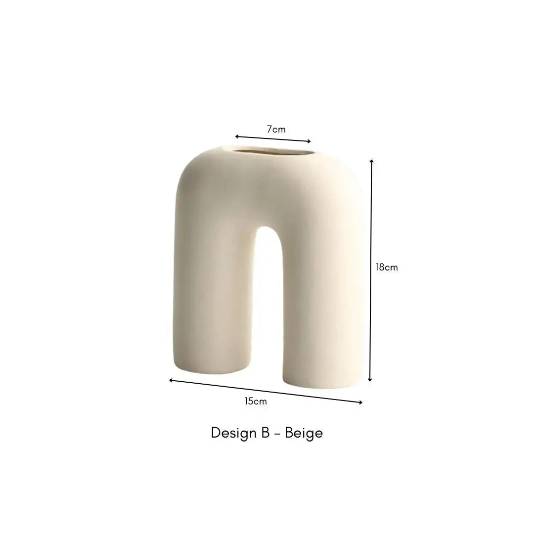 Rvan Ceramic Vase-Speckled Space