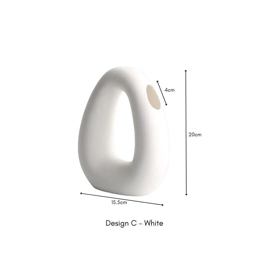 Rvan Ceramic Vase-Speckled Space