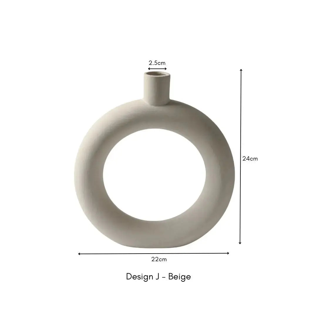 Rvan Ceramic Vase-Speckled Space