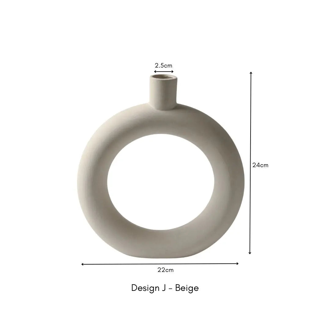 Rvan Ceramic Vase-Speckled Space