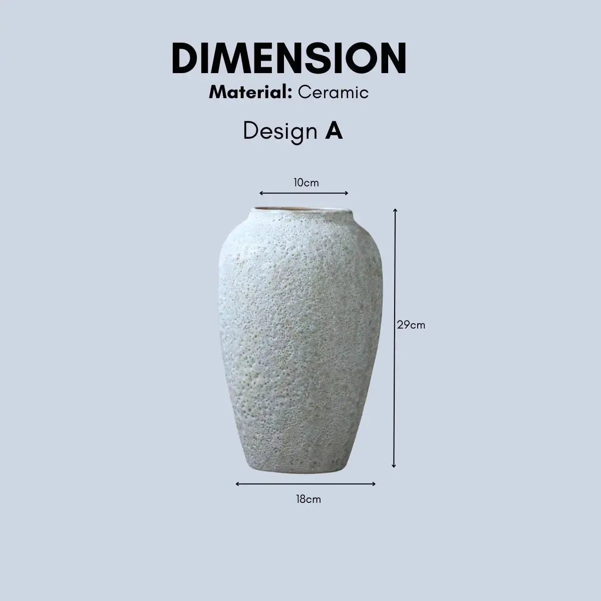 Capolane Ceramic Decorative Vase-Speckled Space
