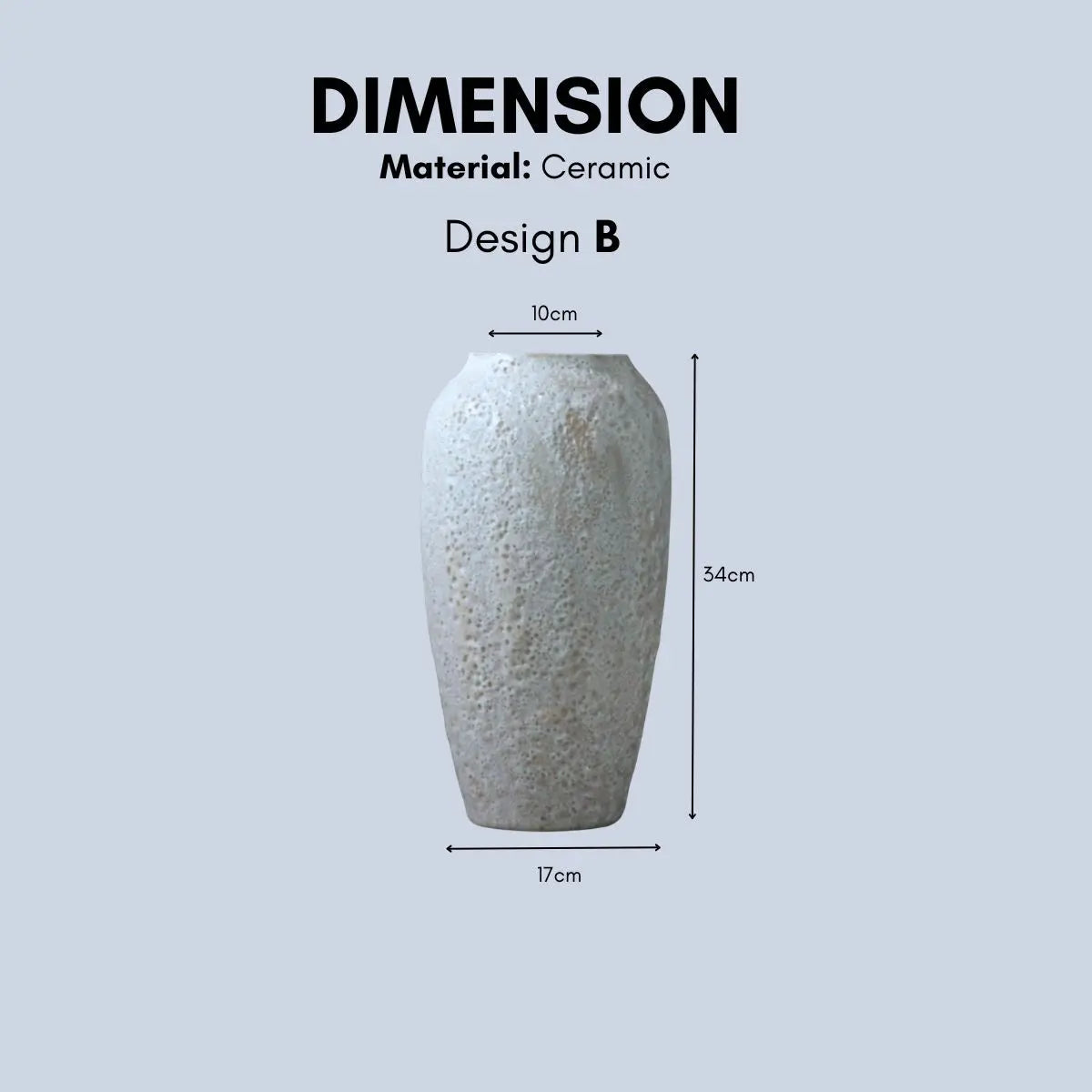 Capolane Ceramic Decorative Vase-Speckled Space