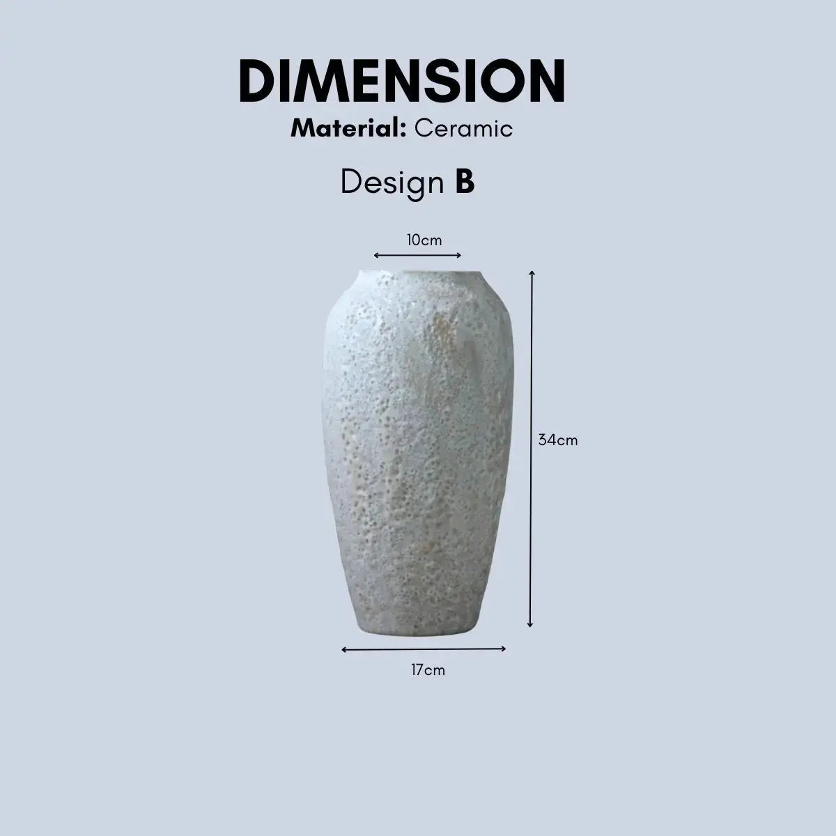 Capolane Ceramic Decorative Vase-Speckled Space