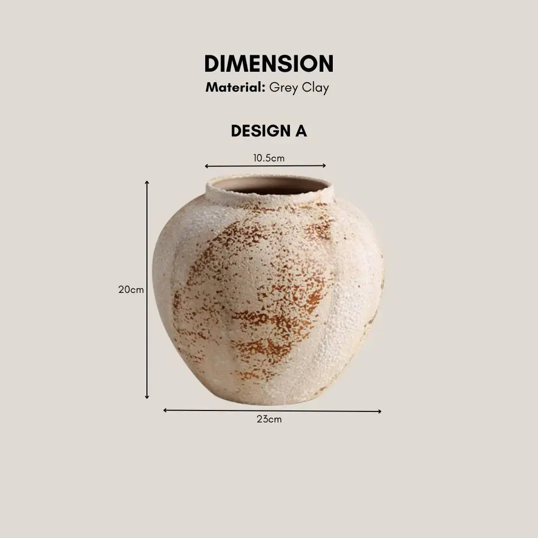 Currey Ceramic Decorative Vase-Speckled Space