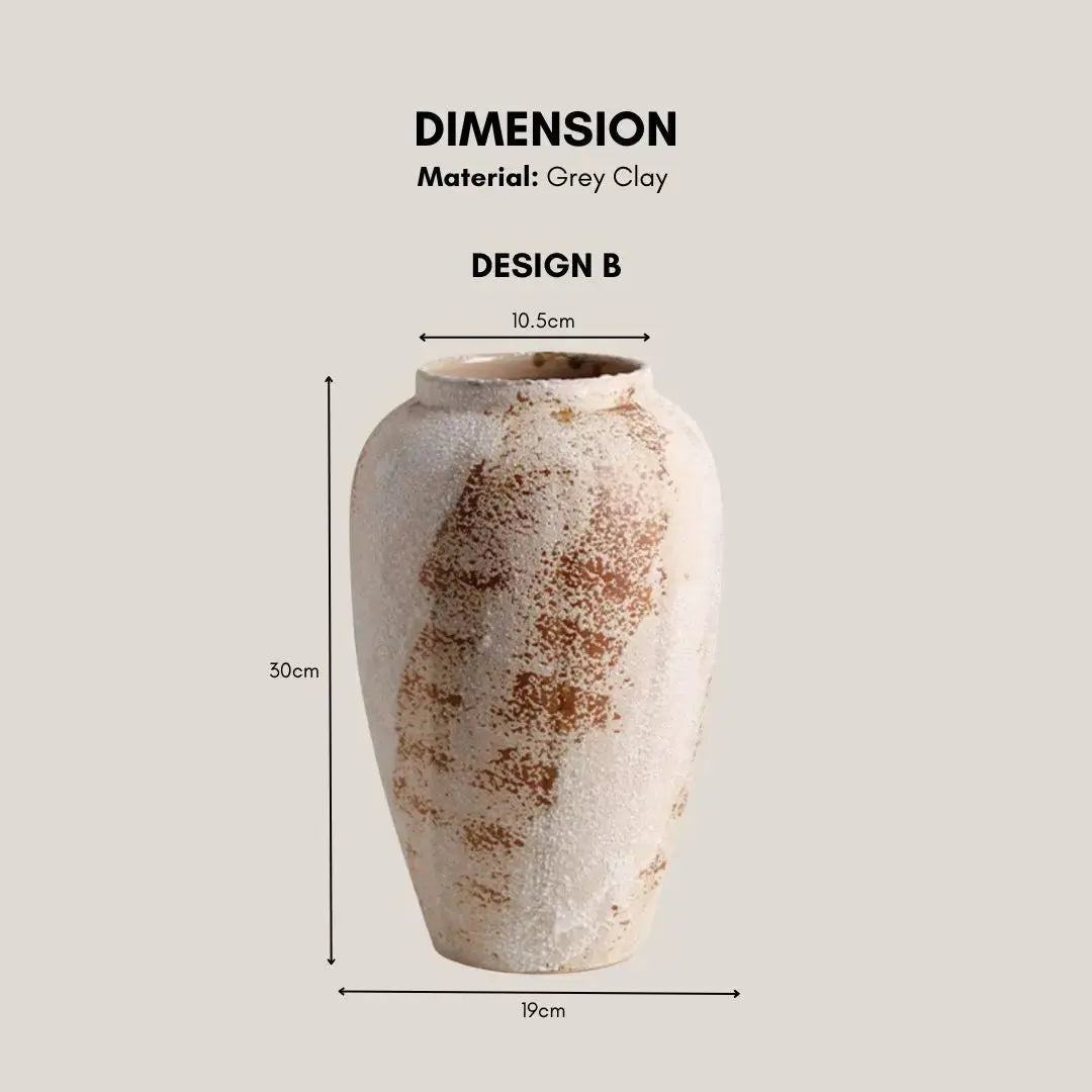 Currey Ceramic Decorative Vase-Speckled Space