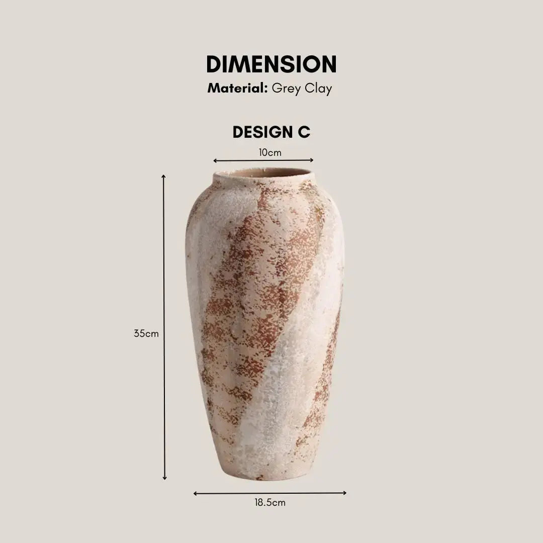 Currey Ceramic Decorative Vase-Speckled Space