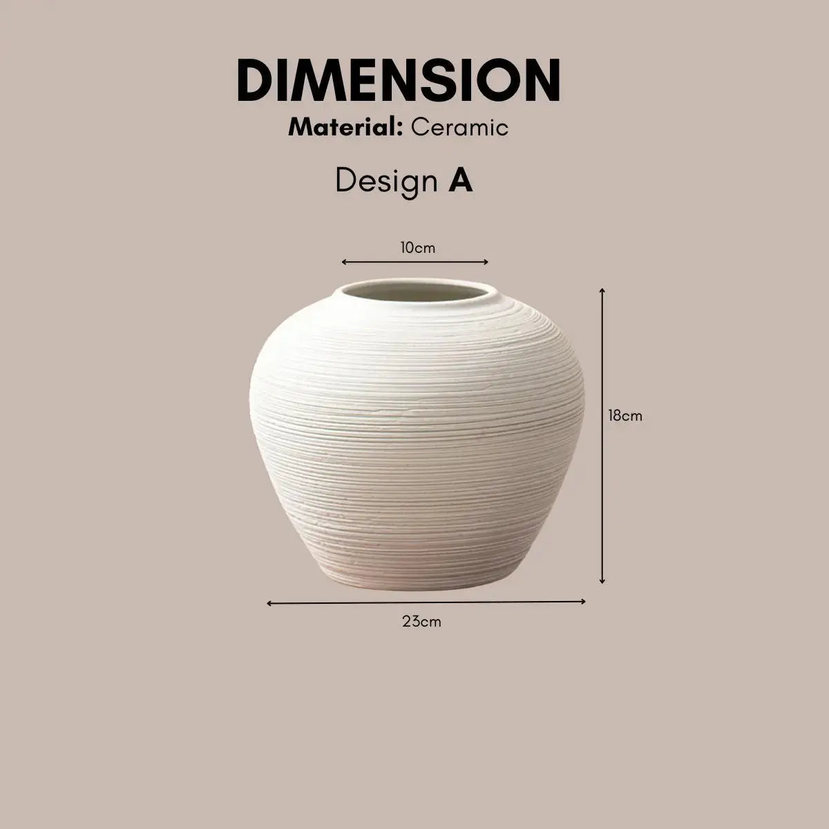Danola Ceramic Decorative Vase-Speckled Space