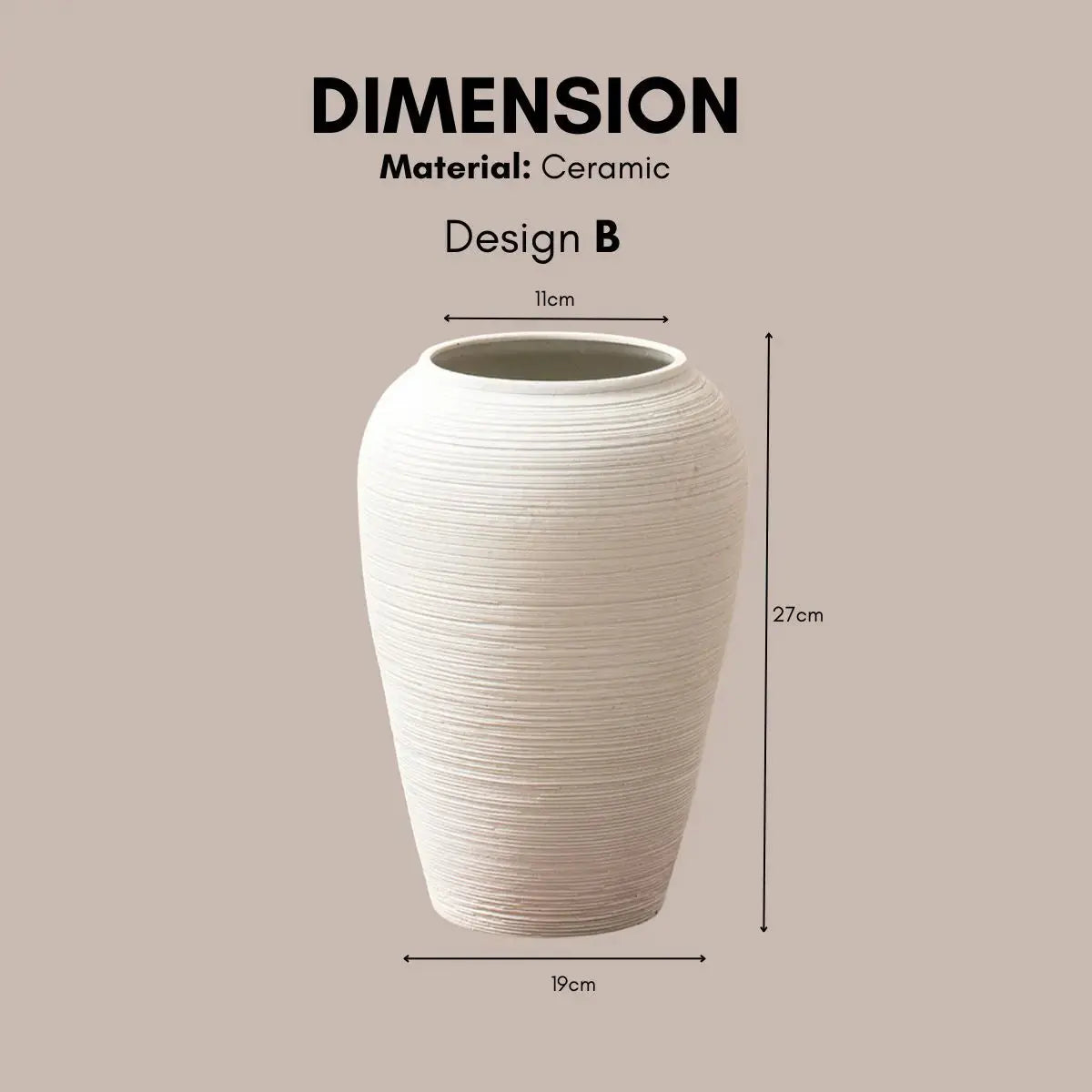Danola Ceramic Decorative Vase-Speckled Space