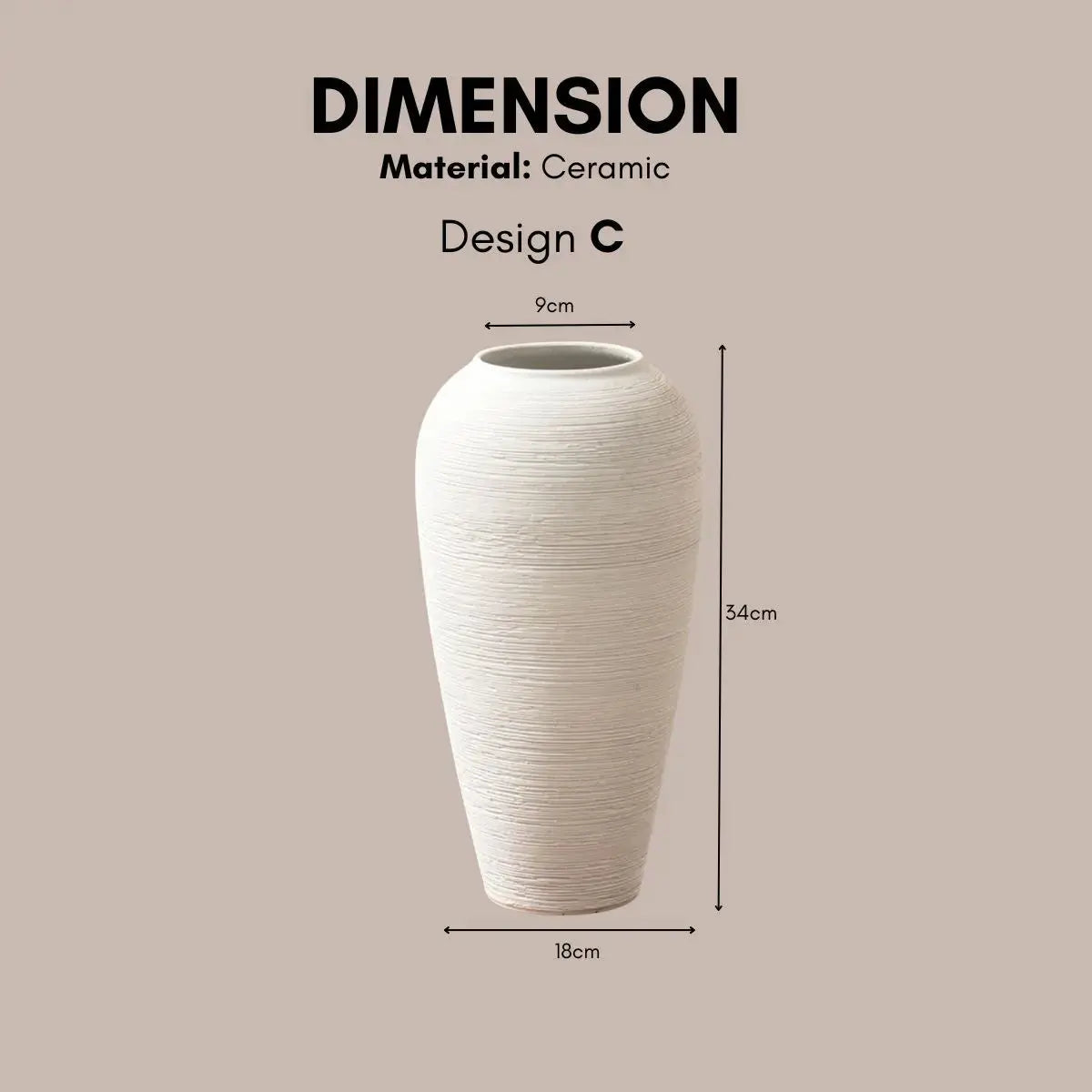 Danola Ceramic Decorative Vase-Speckled Space