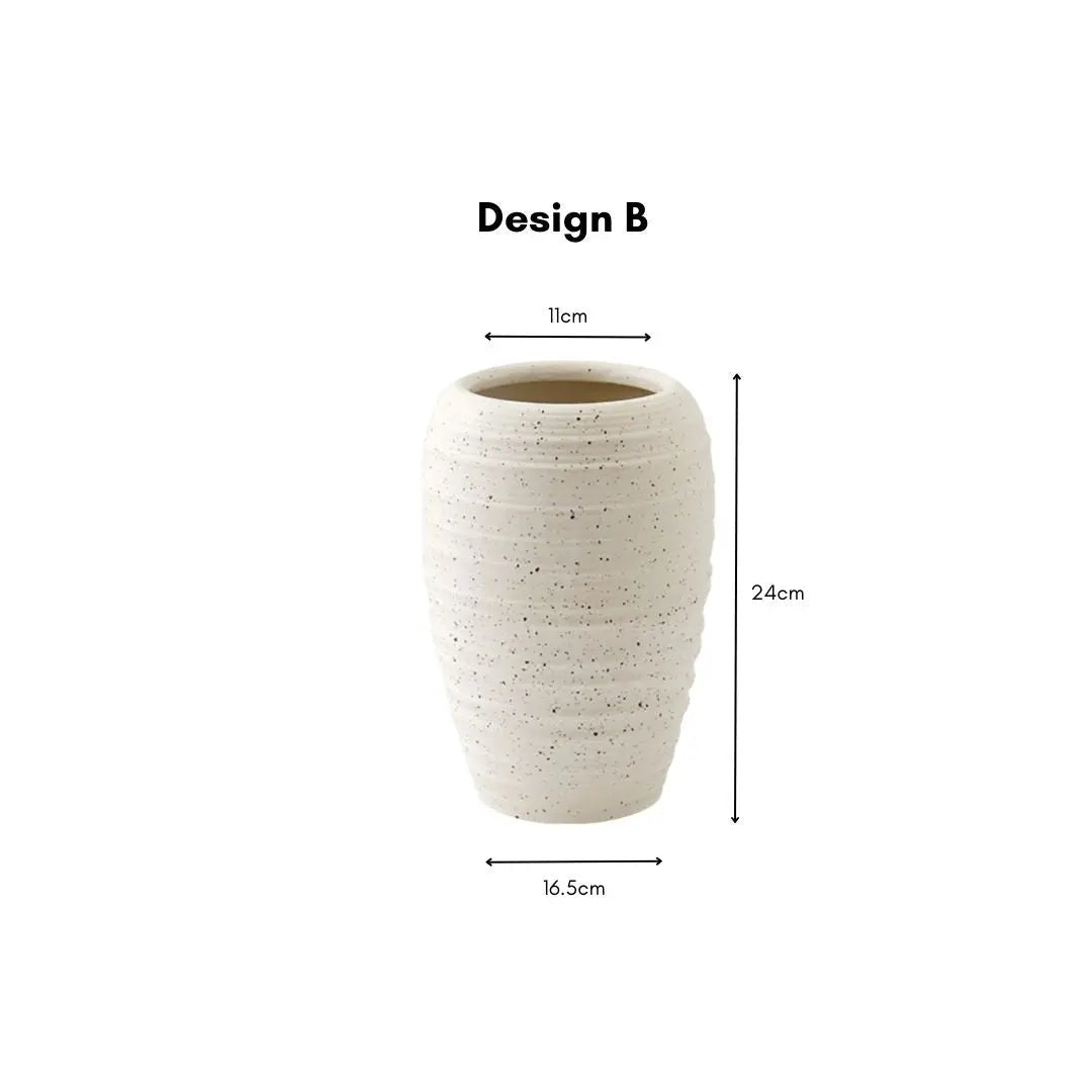 David Ceramic Decorative Vase-Speckled Space
