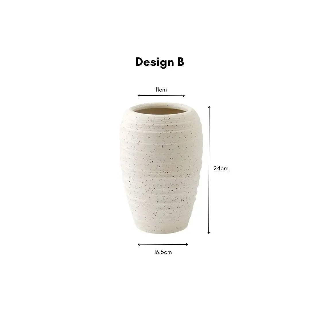 David Ceramic Decorative Vase-Speckled Space