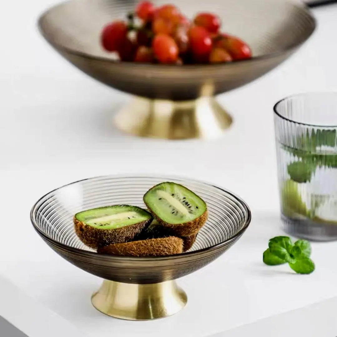 Furley Tinted Decorative Glass Bowl-Speckled Space