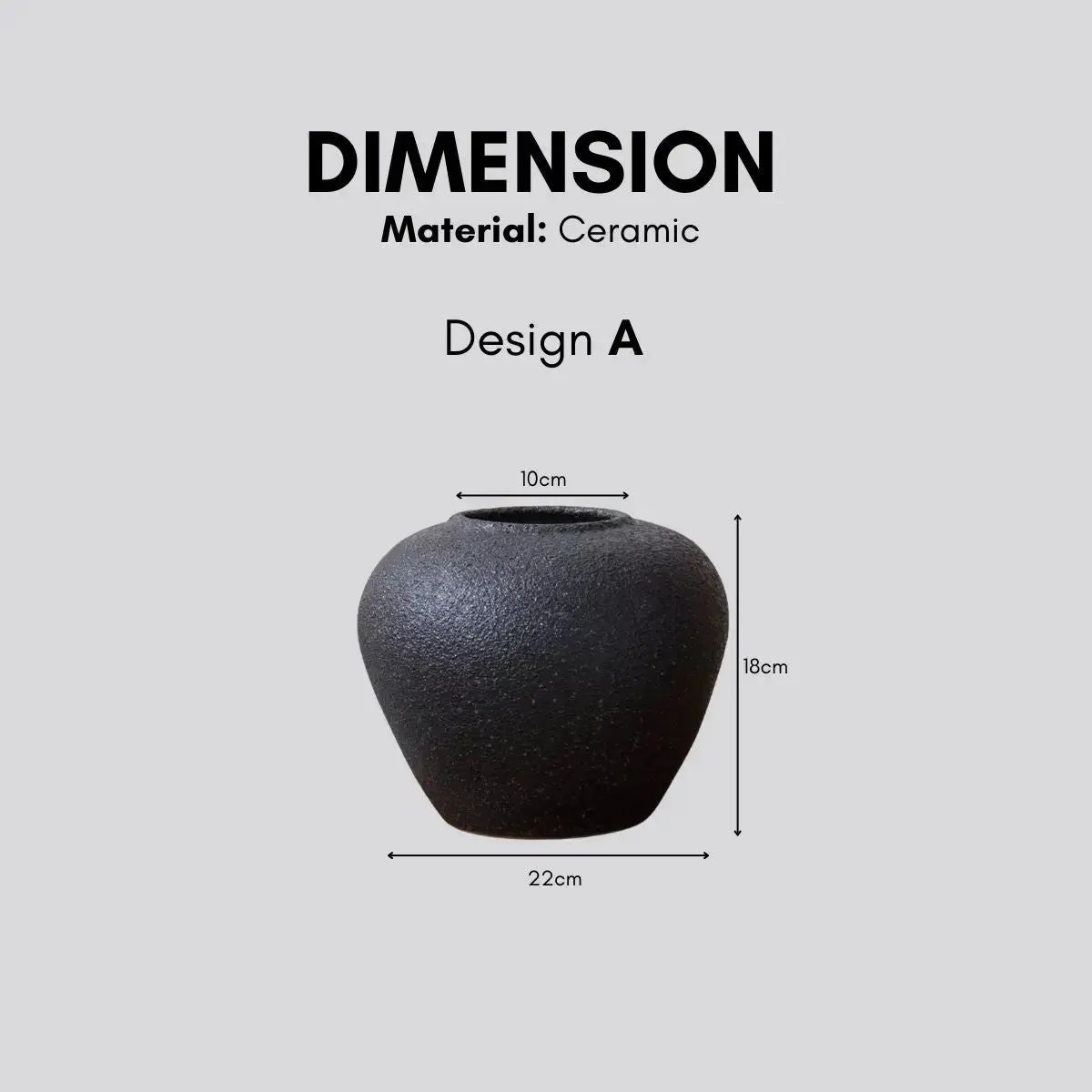 Jord Ceramic Decorative Vase-Speckled Space