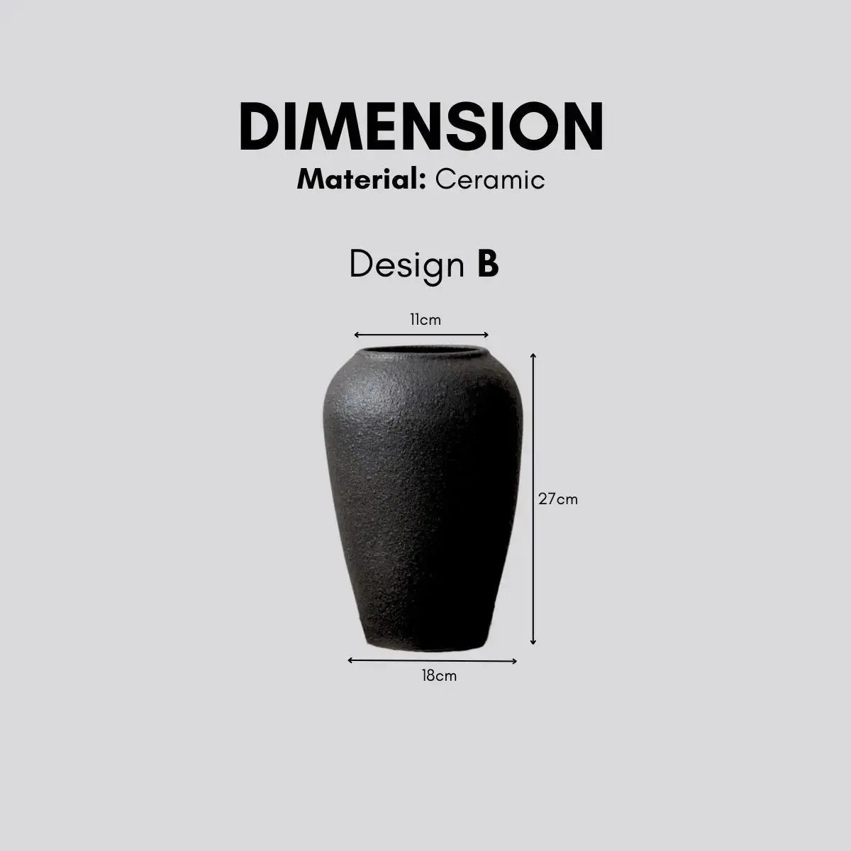 Jord Ceramic Decorative Vase-Speckled Space