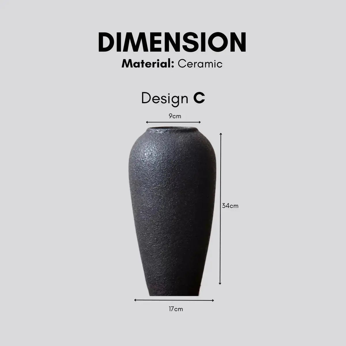 Jord Ceramic Decorative Vase-Speckled Space