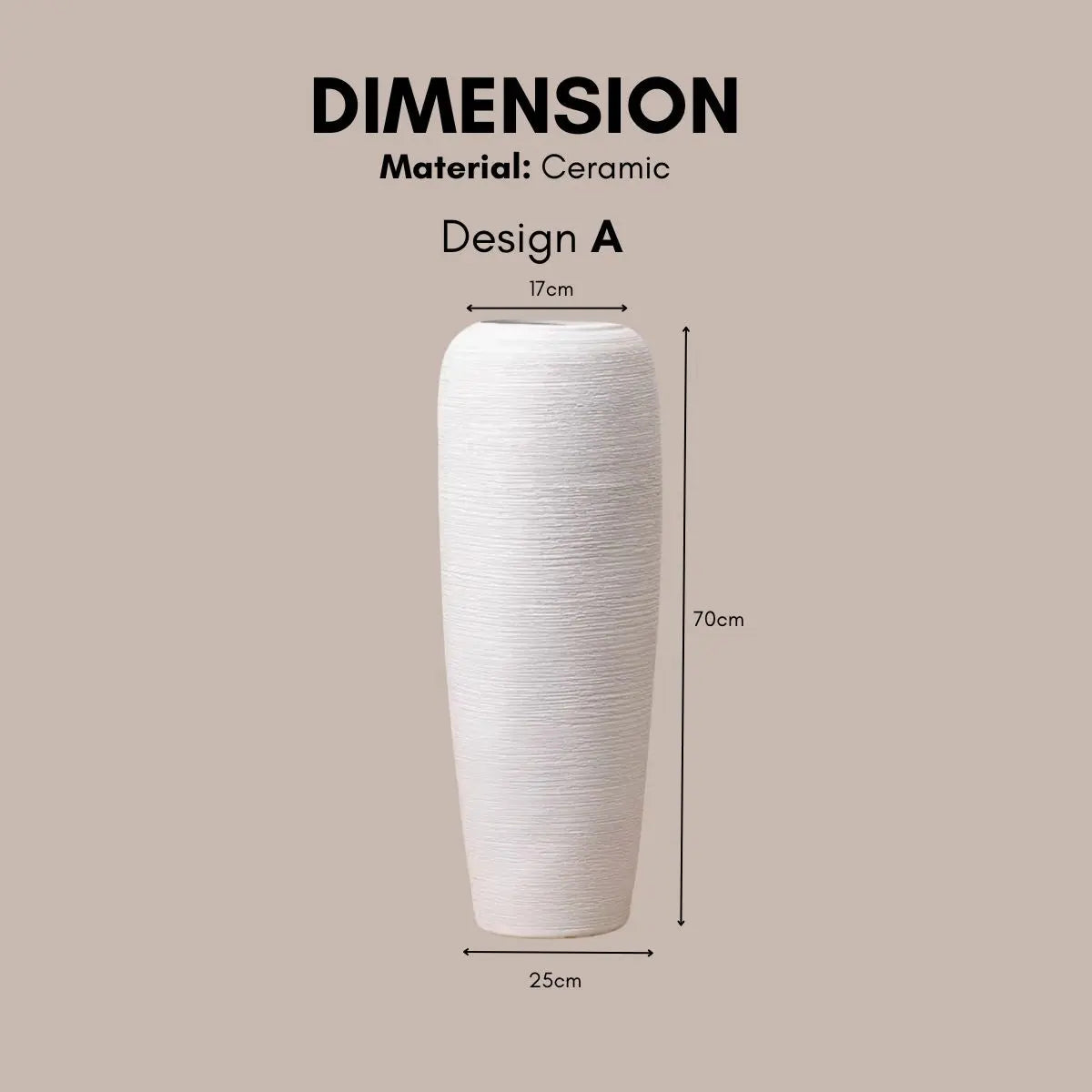 Julie Ceramic Decorative Vase-Speckled Space