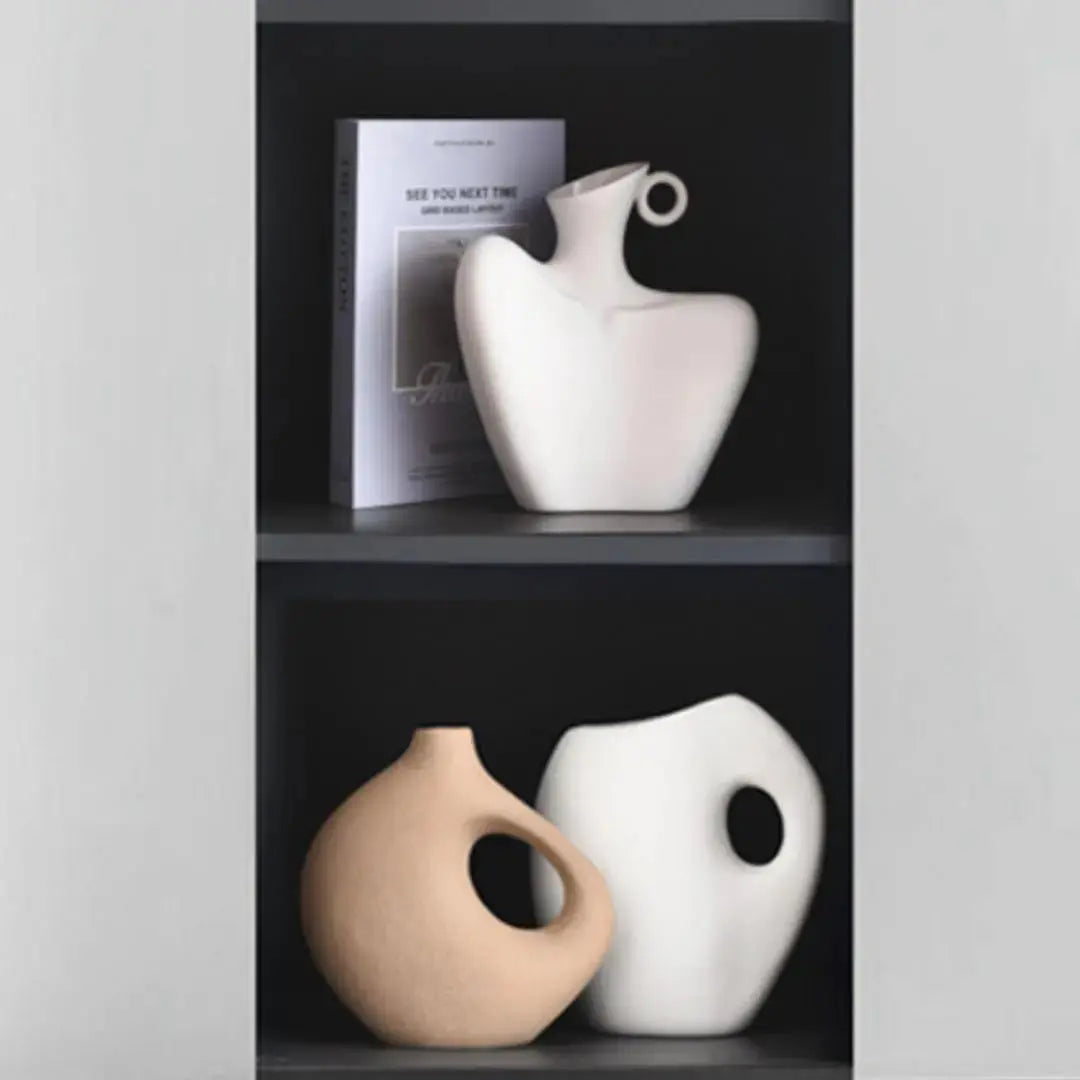 Rolino Ceramic Decorative Vase-Speckled Space