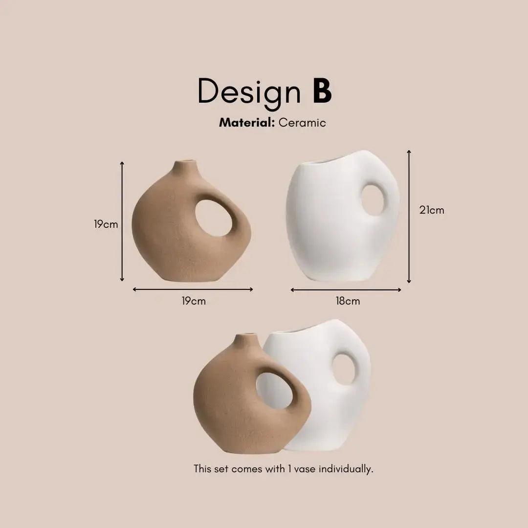 Rolino Ceramic Decorative Vase-Speckled Space