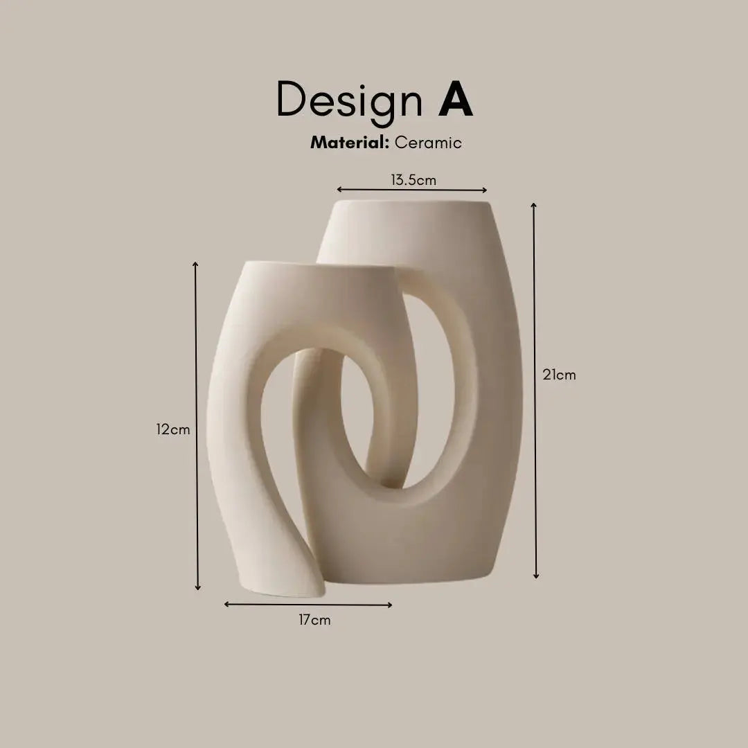 Voila Ceramic Decorative Vase-Speckled Space
