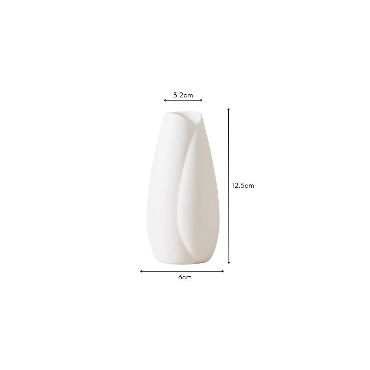 Yanver Ceramic White Decorative Vase My Store