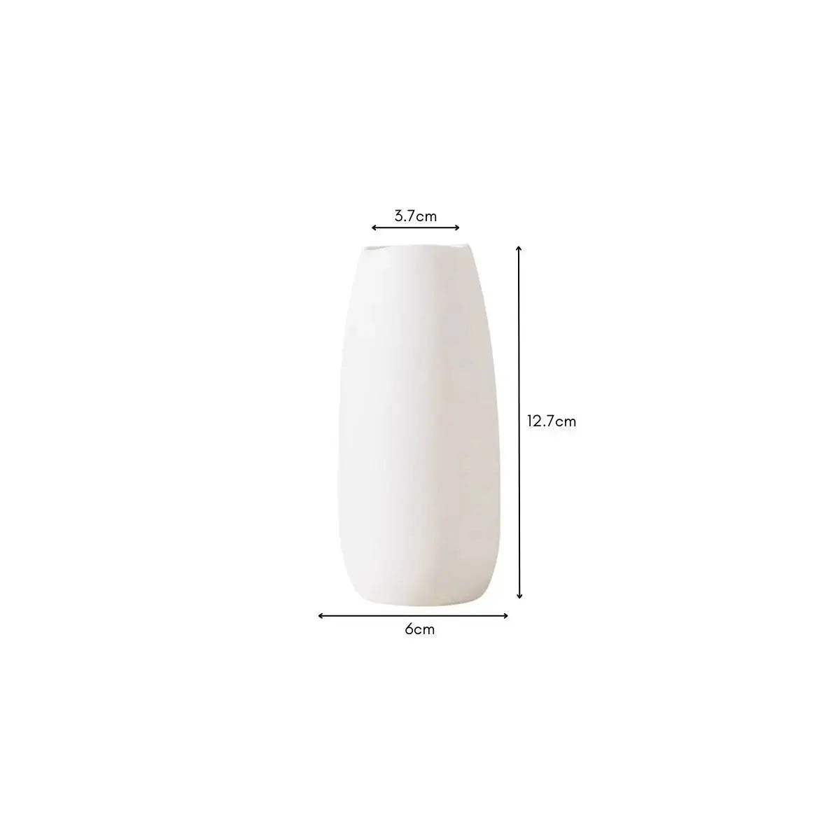Yanver Ceramic White Decorative Vase Speckled Space