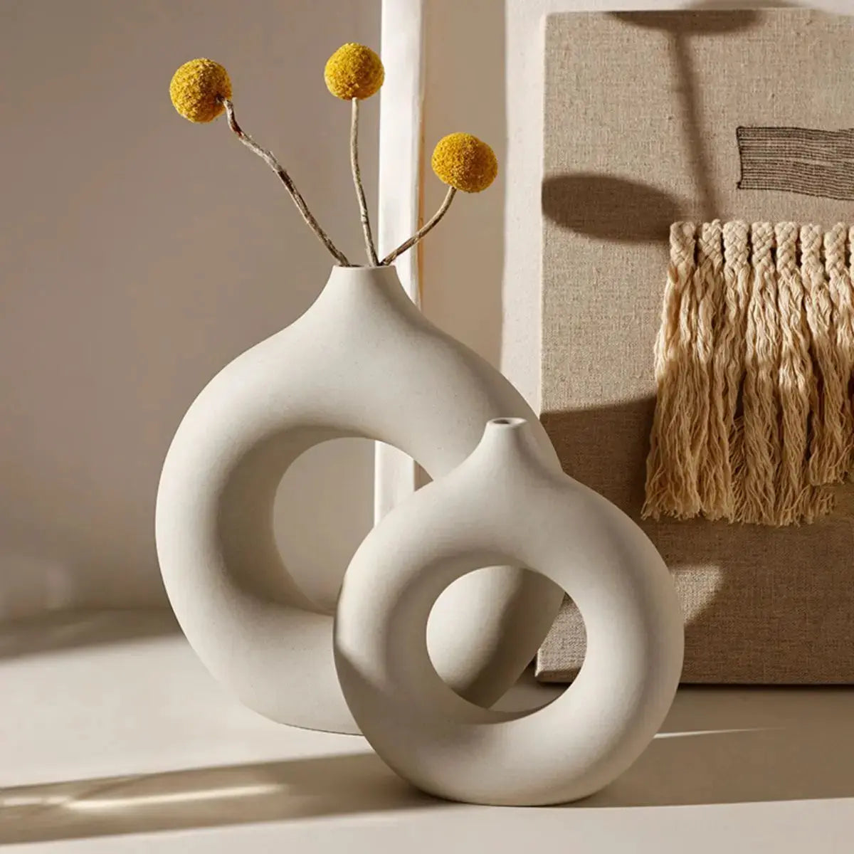 Vancel Ceramic Vase-Speckled Space