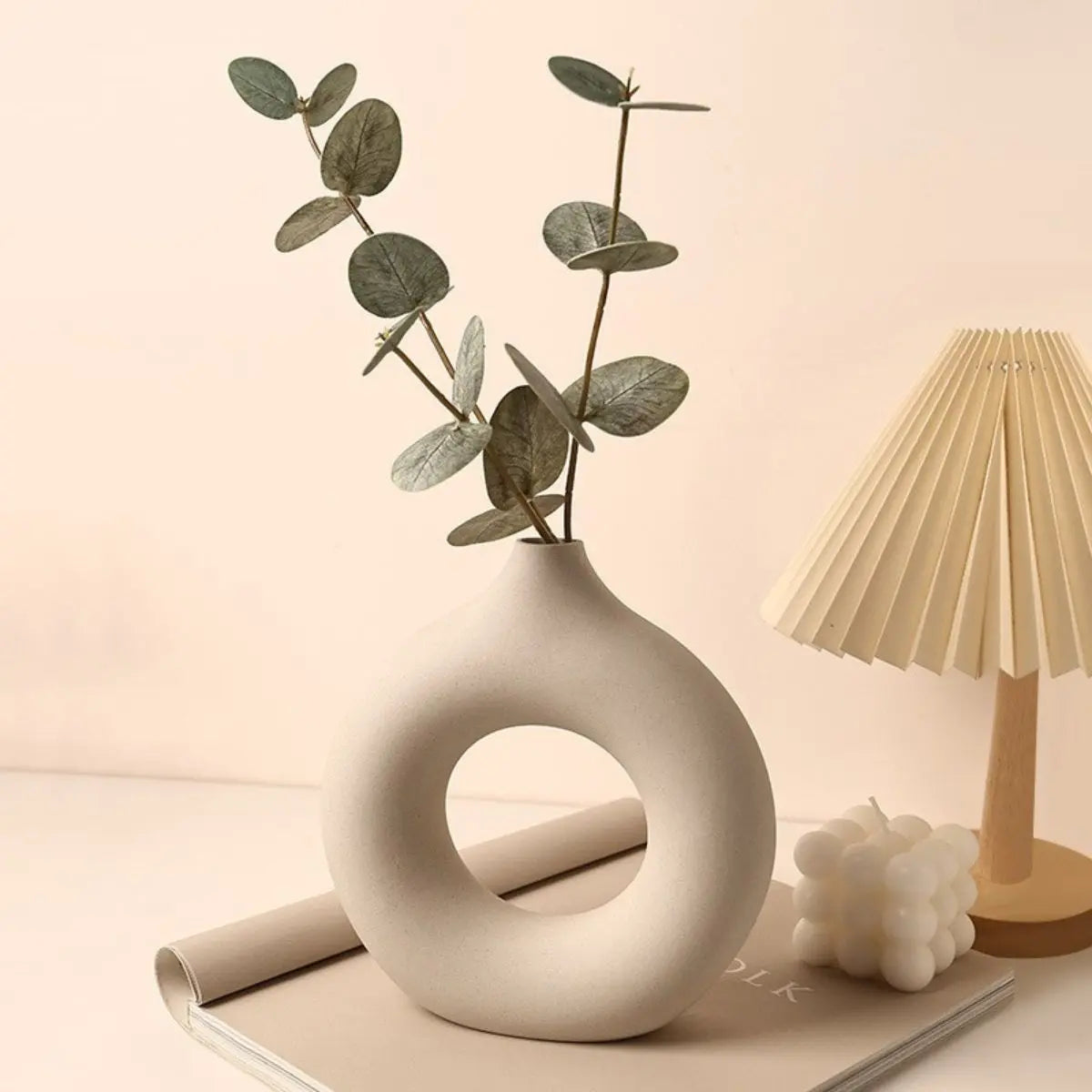 Vancel Ceramic Vase-Speckled Space