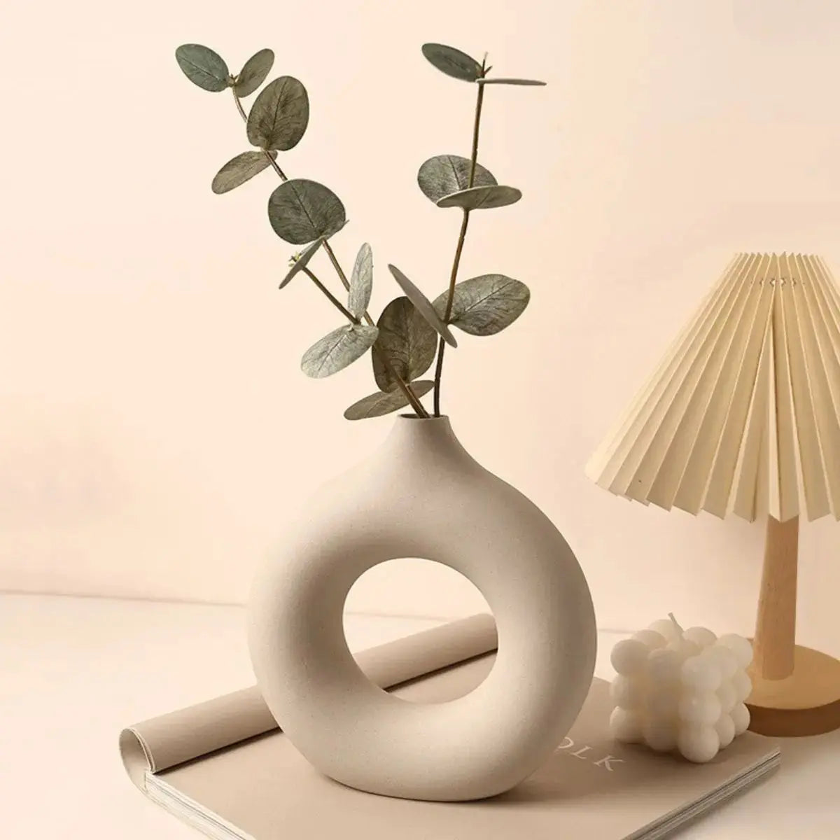 Vancel Ceramic Vase-Speckled Space