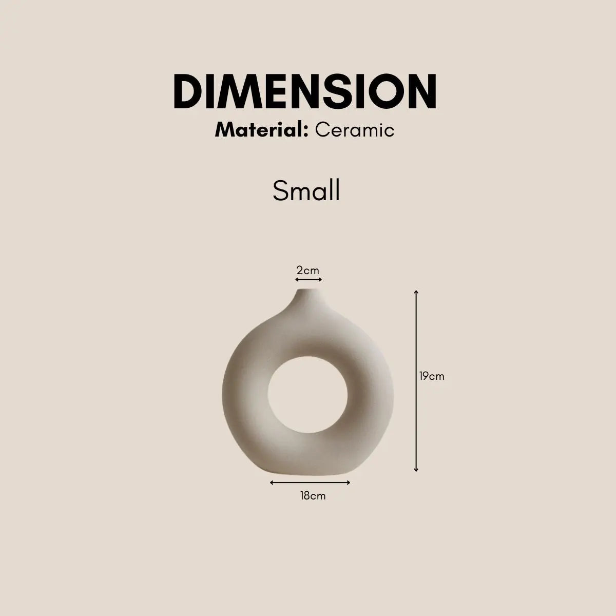 Vancel Ceramic Vase-Speckled Space