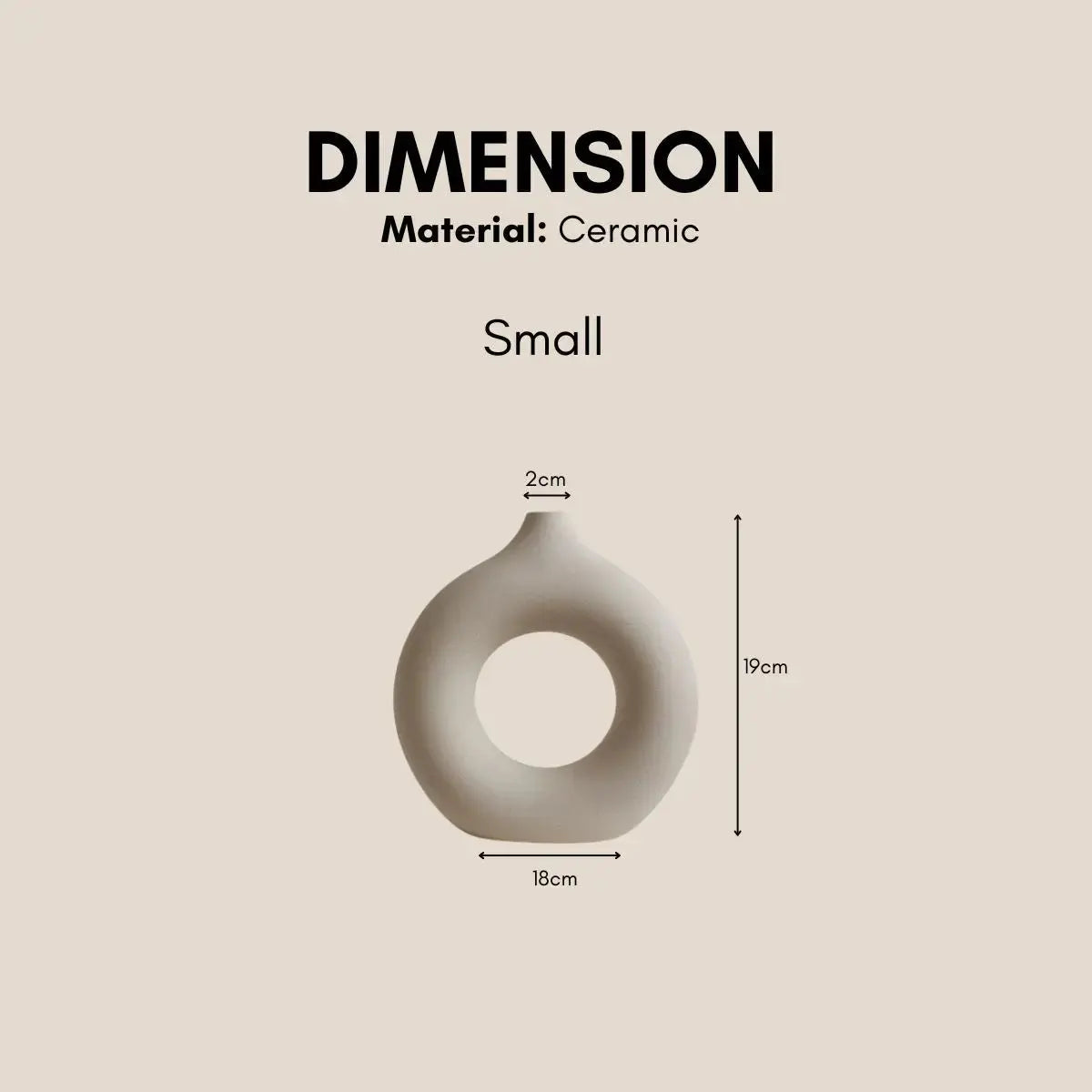 Vancel Ceramic Vase-Speckled Space