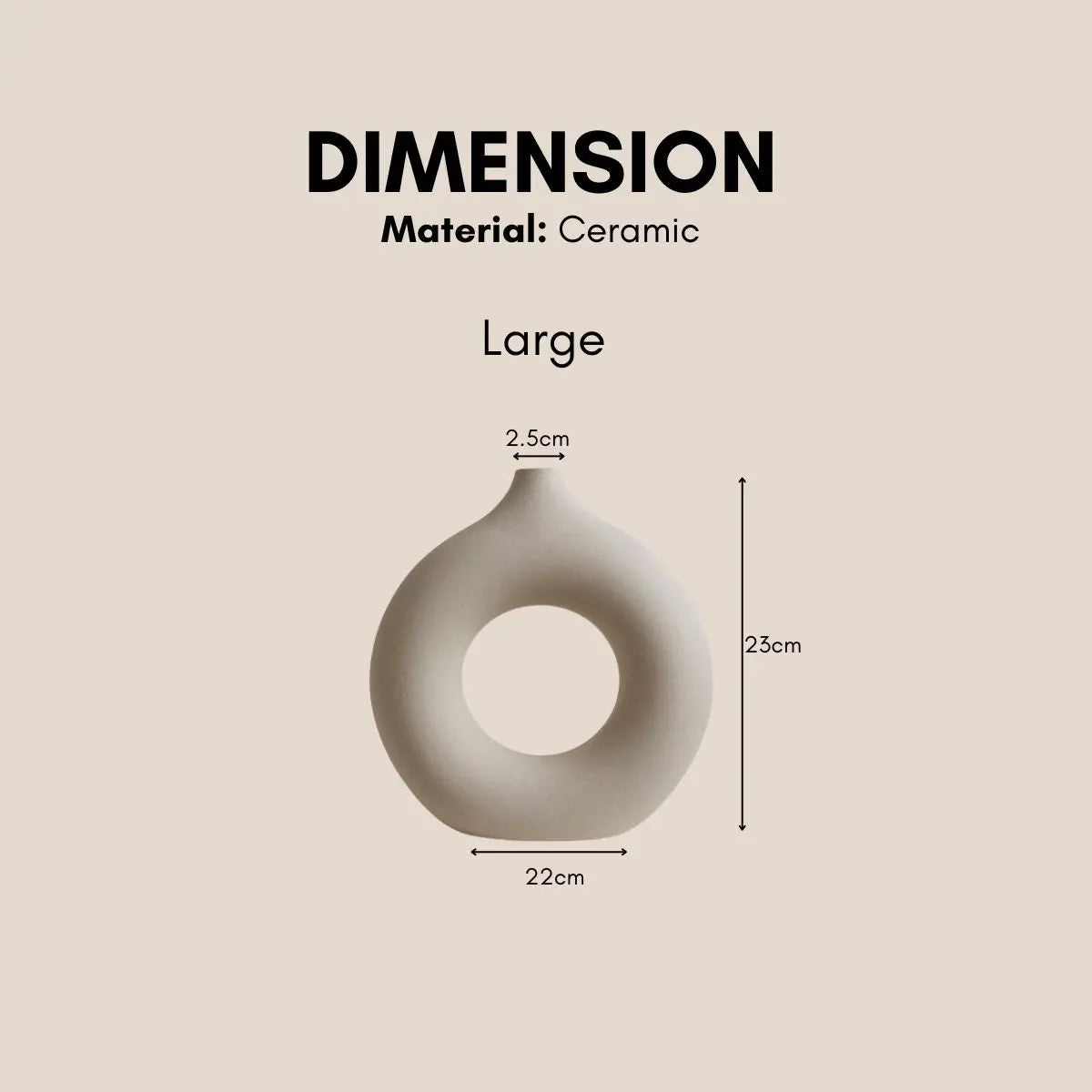 Vancel Ceramic Vase-Speckled Space