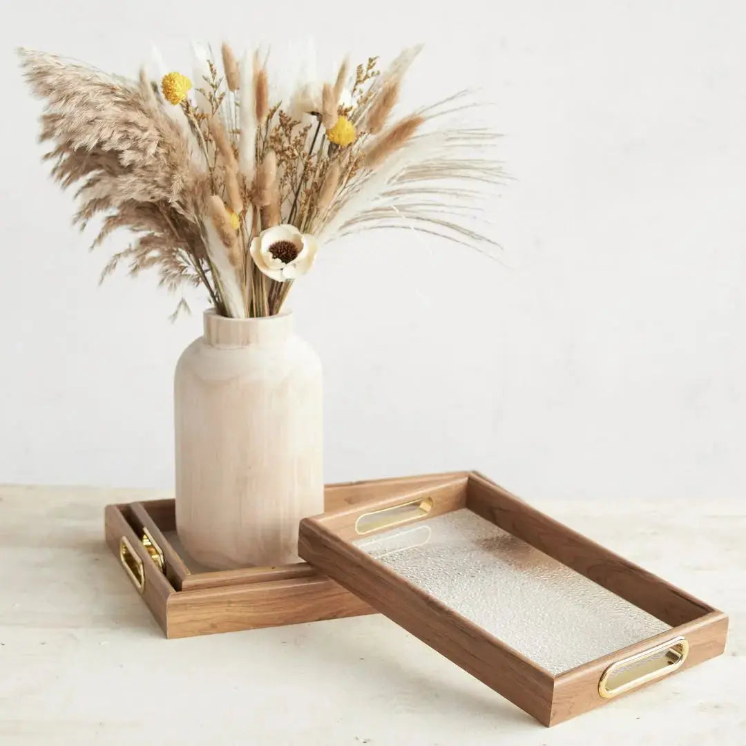 Chamelon Acrylic Decorative Serving Tray-Speckled Space