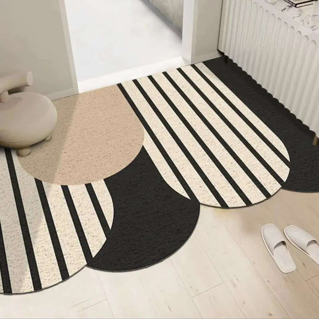Norelie Nordic PVC Coil Door Mat Design 1-Speckled Space