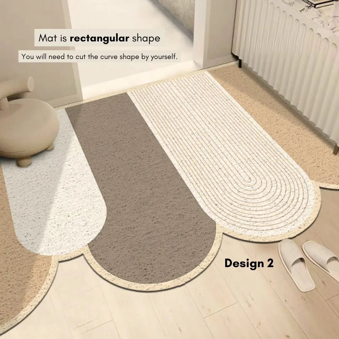 Norelie Nordic PVC Coil Door Mat Design 2-Speckled Space