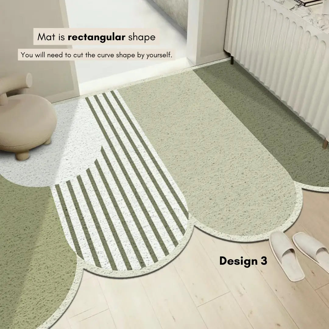 Norelie Nordic PVC Coil Door Mat Design 3-Speckled Space