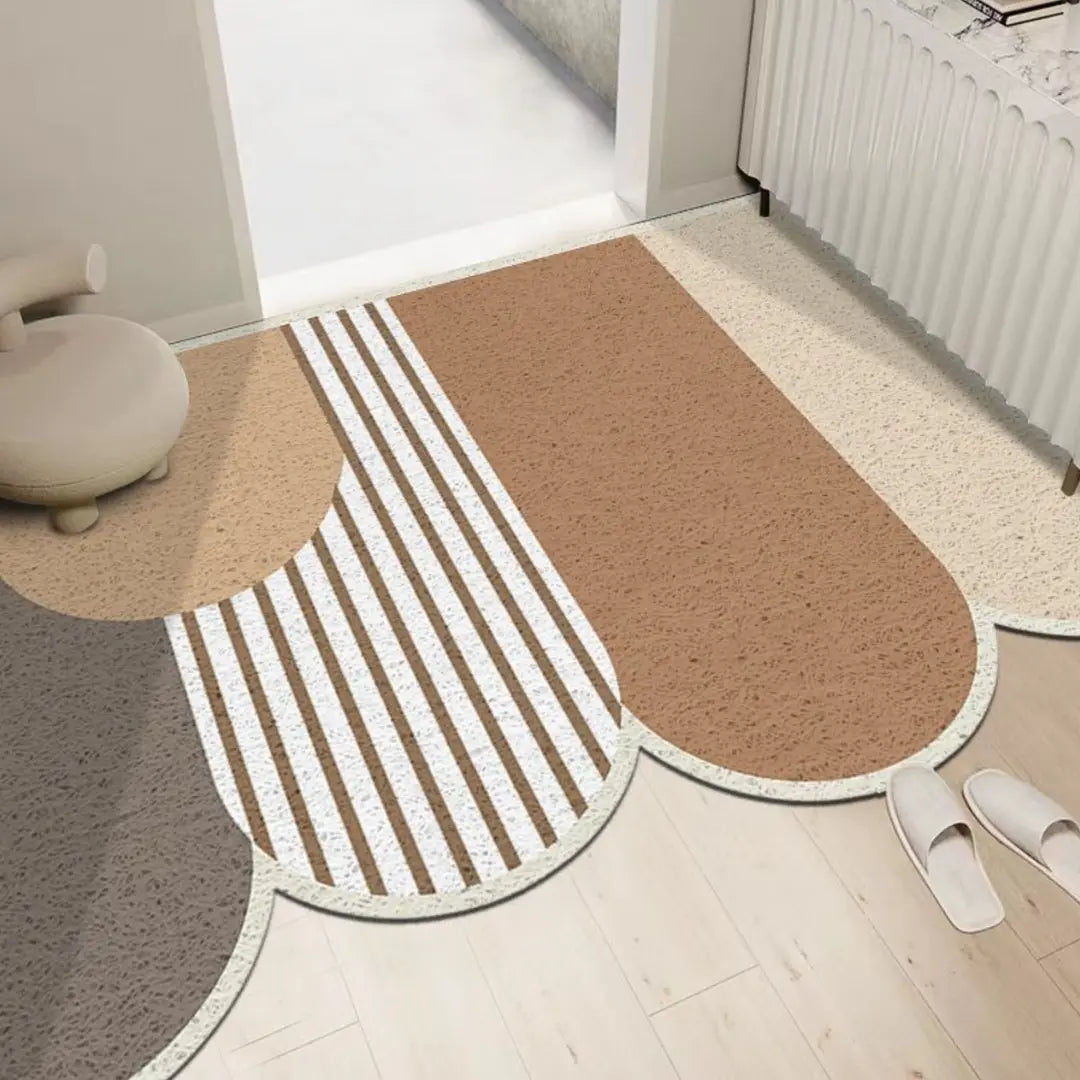 Norelie Nordic PVC Coil Door Mat Design 4-Speckled Space
