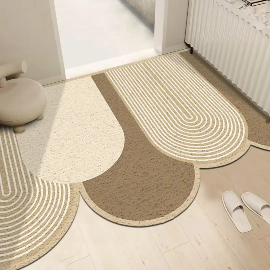 Norelie Nordic PVC Coil Door Mat Design 5-Speckled Space