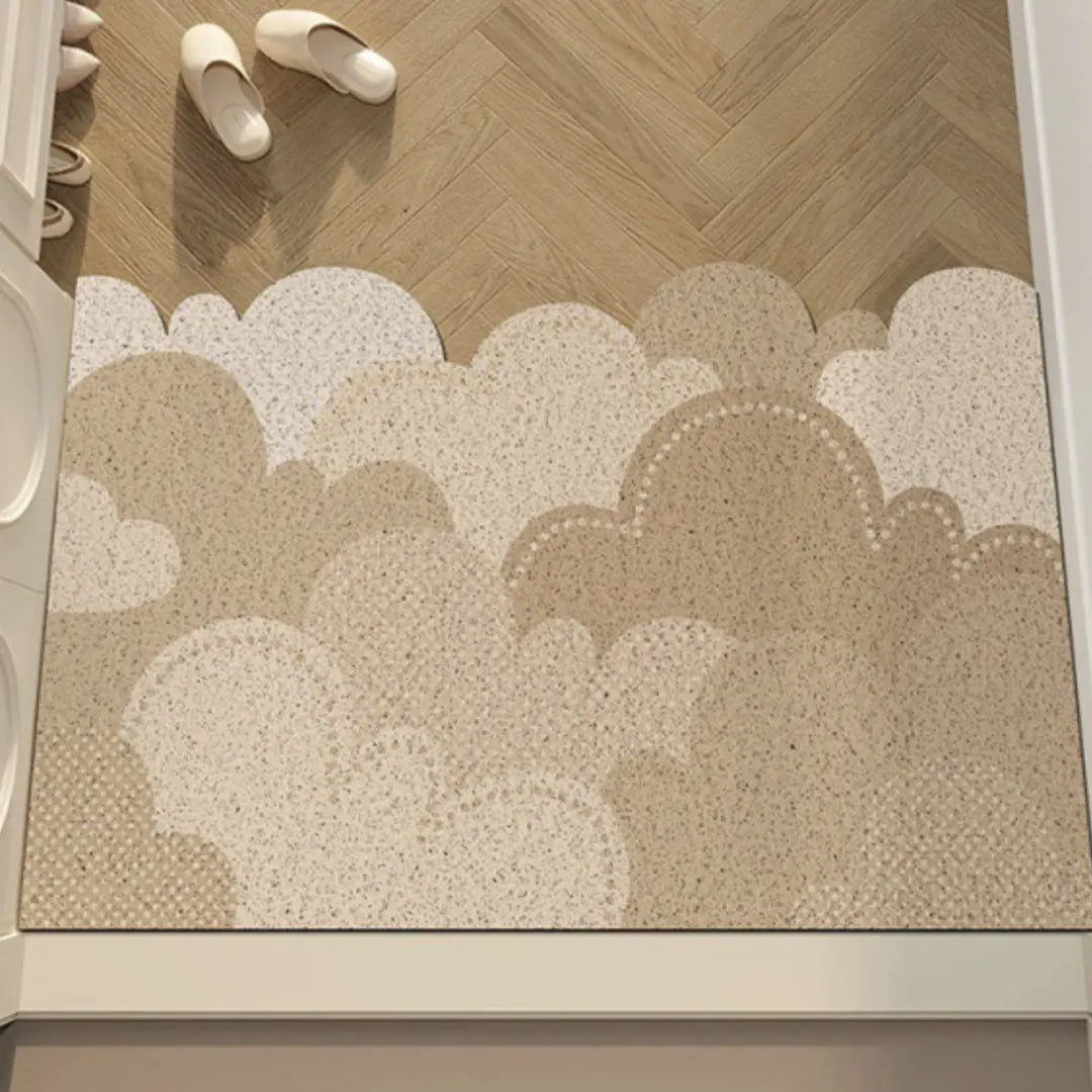 Norelie Nordic PVC Coil Door Mat Design 6-Speckled Space