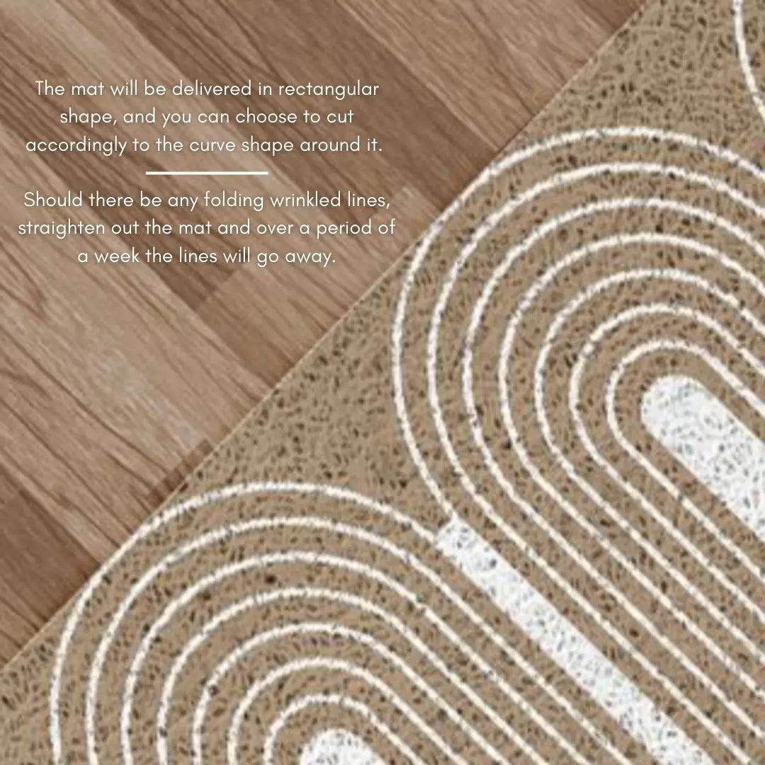 Norelie Nordic PVC Coil Door Mat Design 7-Speckled Space